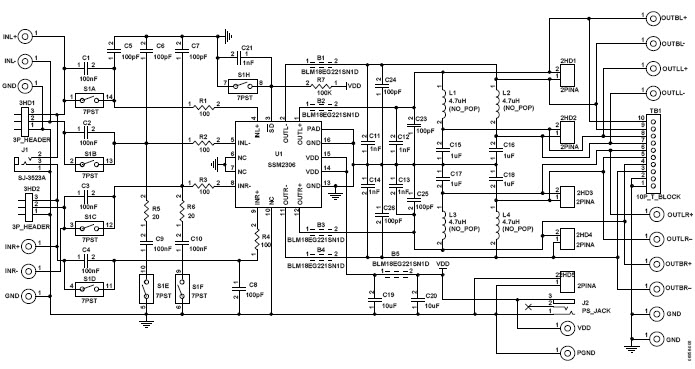 Analog Devices Inc. SSM2306-EVALZ Reference Design 3