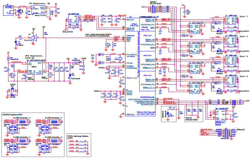 Microchip Technology EVB-USB2534BC Reference Design 3