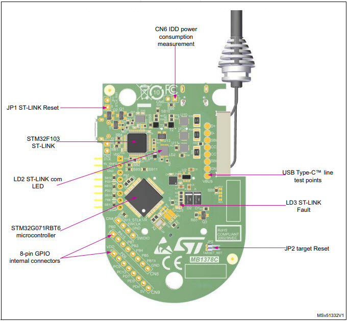 STMicroelectronics STM32G071B-DISCO Reference Design 7