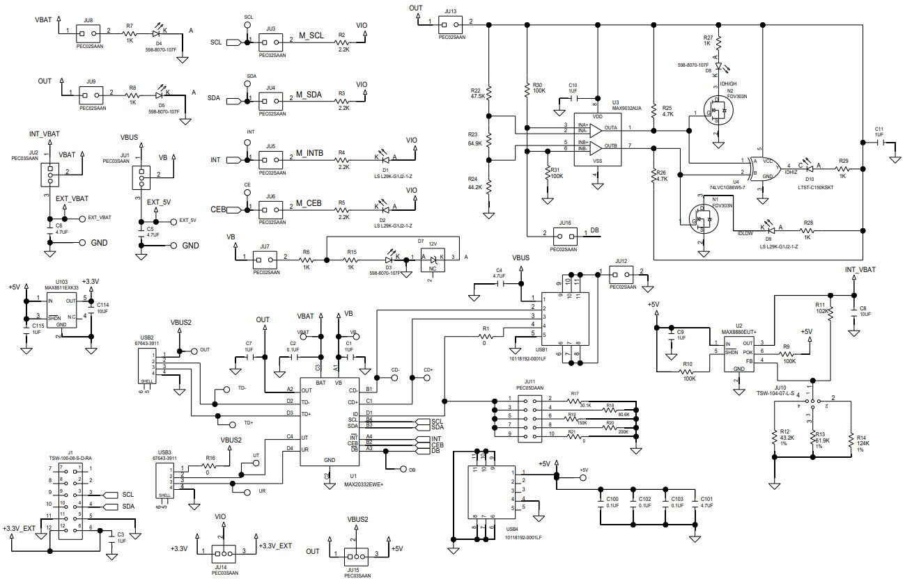 Maxim Integrated MAX20332EVKIT# Reference Design 1