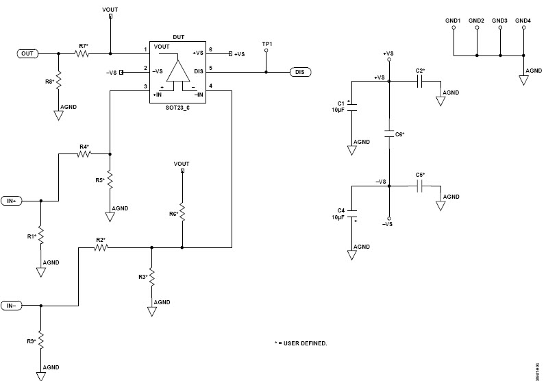 Analog Devices Inc. AD8061ART-EBZ Reference Design 1