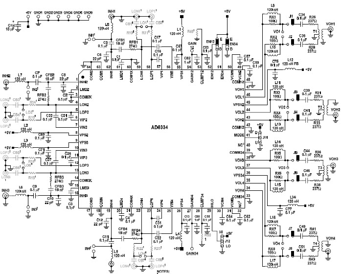 Analog Devices AD8334-EVAL Reference Design 1