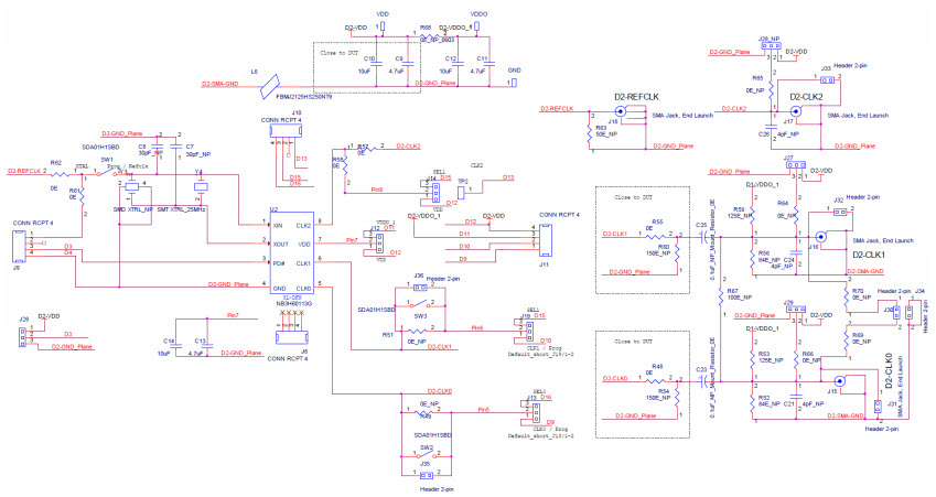 ON Semiconductor NB3X6X1XXG8DFNEVK Reference Design 6