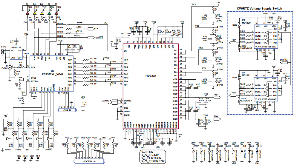 Microchip HV7331DB2 Reference Design 2