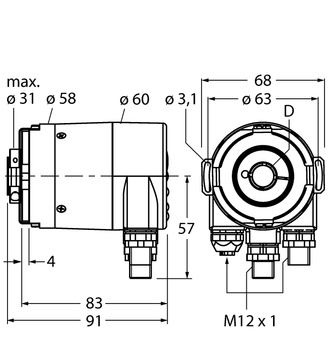 RM-36B12E-9C28B-R3M12turck