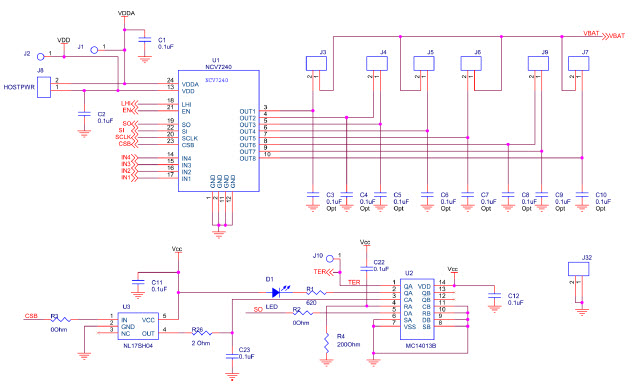 ON Semiconductor NCV7240GEVK Reference Design 3