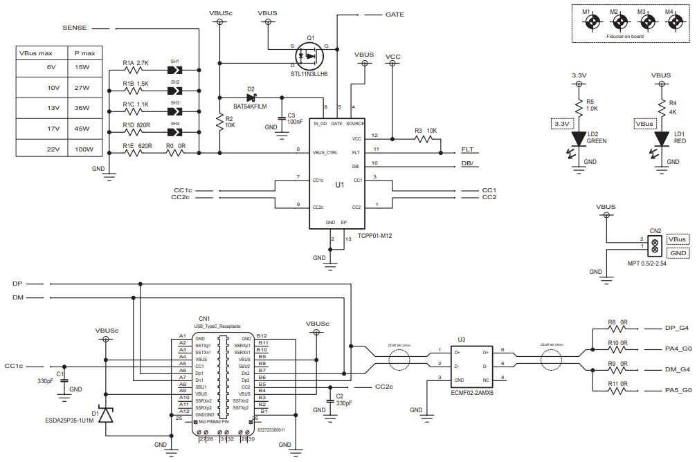 STMicroelectronics X-NUCLEO-USBPDM1 Reference Design 1