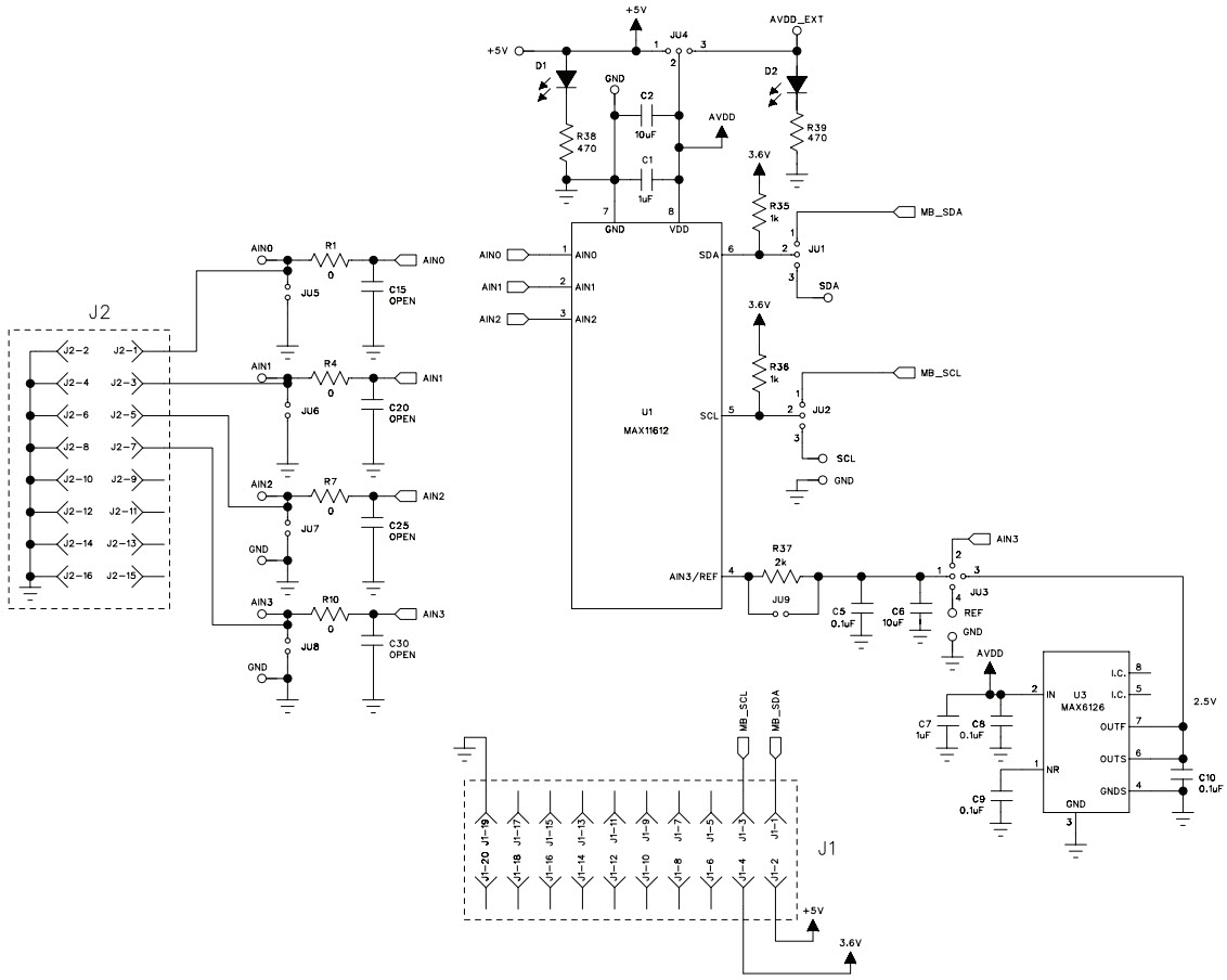 Maxim Integrated MAX11612EVSYS+ Reference Design 3