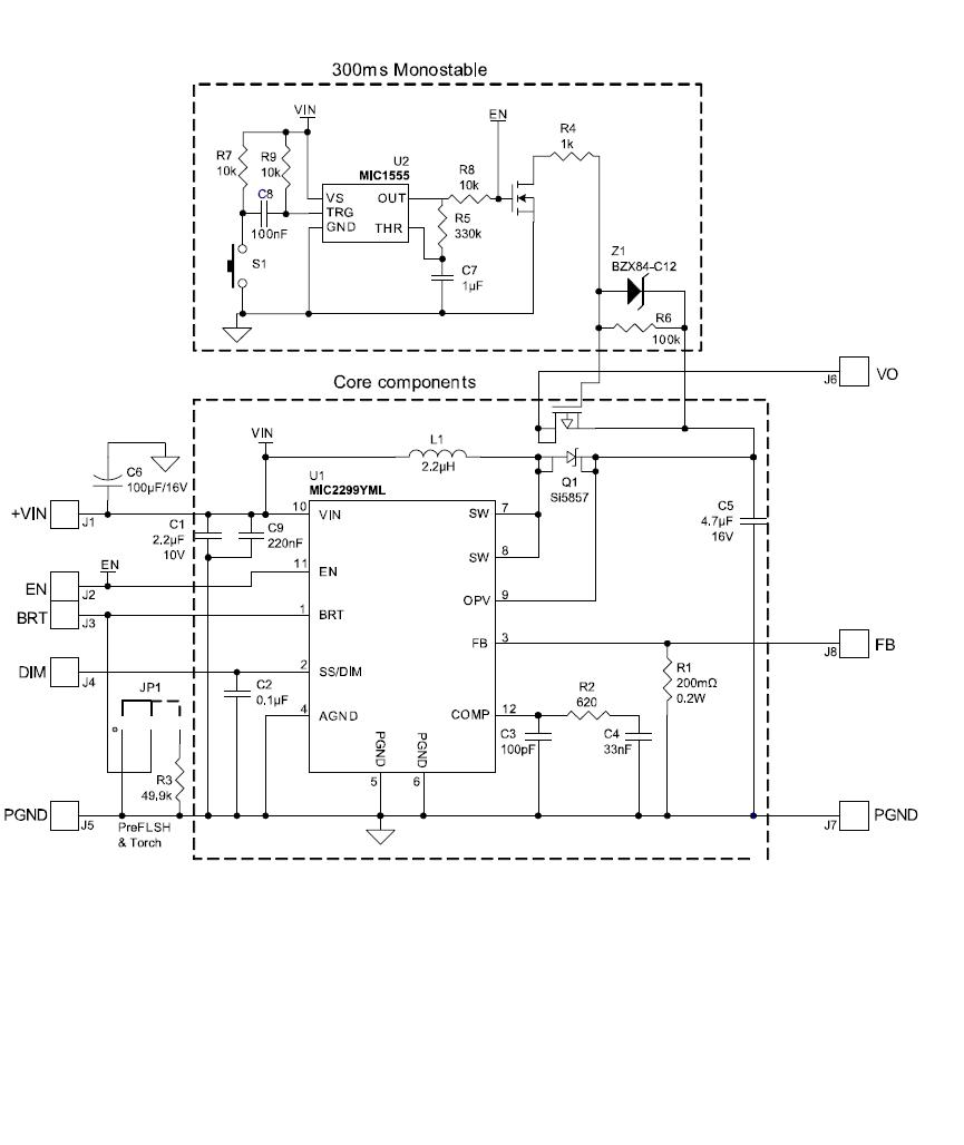 Microchip MIC2299-15YML EV Reference Design 2