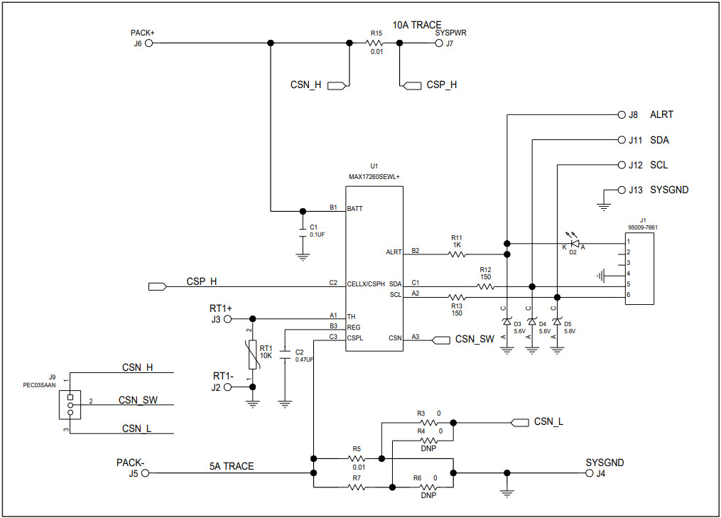 Maxim Integrated MAX17260XEVKIT# Reference Design 2