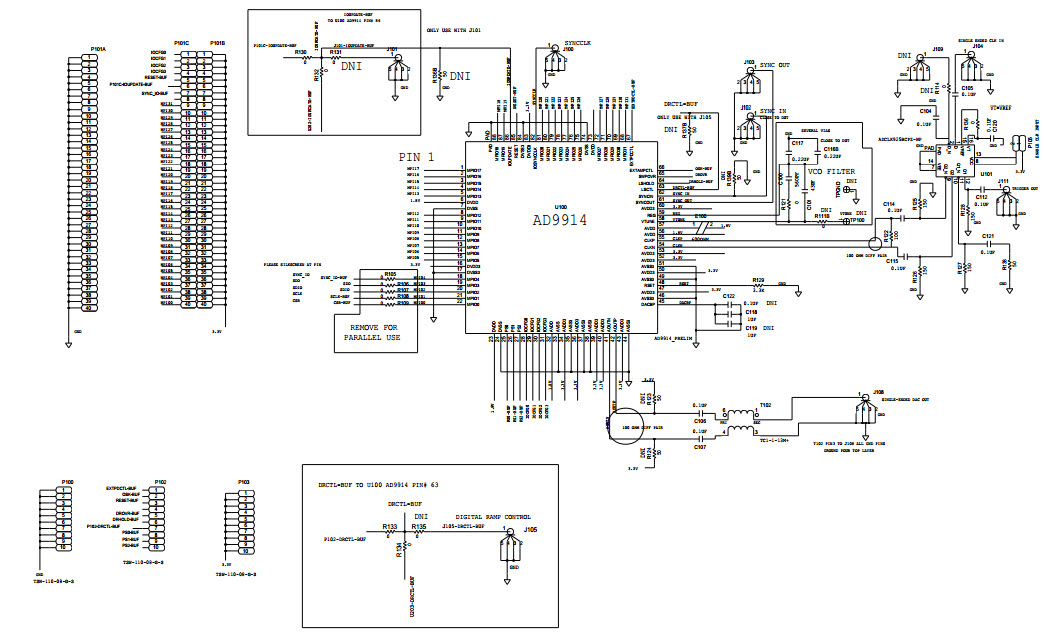 Analog Devices Inc. AD9914/PCBZ Reference Design 4