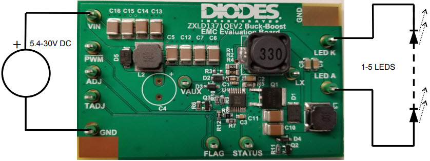 Diodes Incorporated ZXLD1371QEV2 Reference Design 2