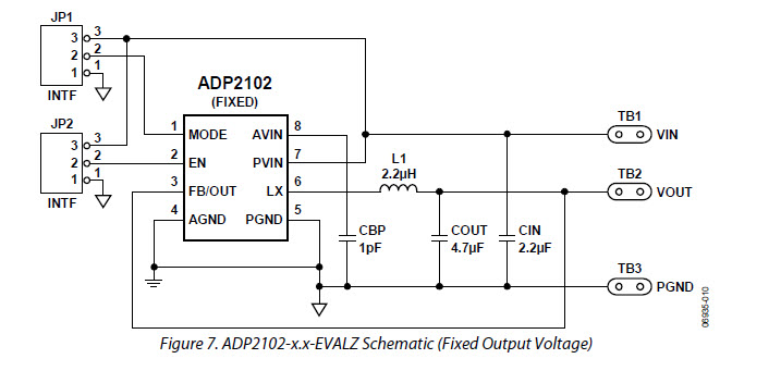 Analog Devices Inc. ADP2102-1.375-EVALZ Reference Design 2