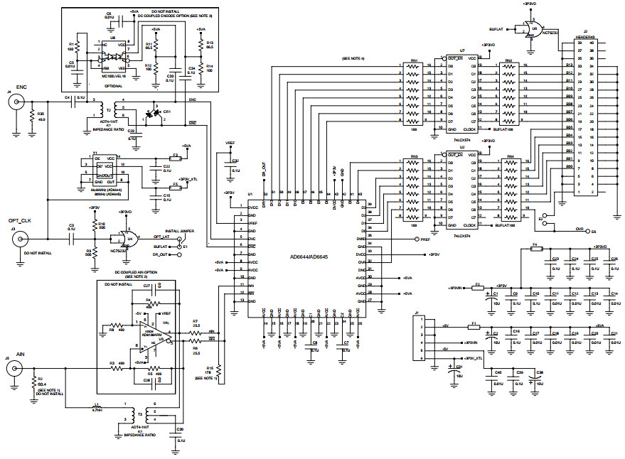 Analog Devices, Inc. AD6644ST/PCBZ Reference Design 1