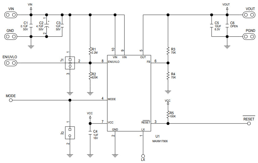 Maxim Integrated MAXM17906EVKIT# Reference Design 1
