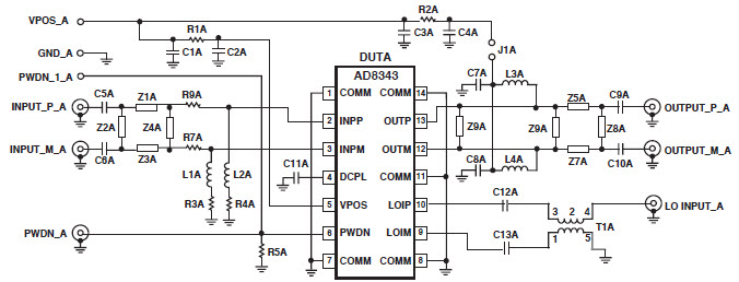 Analog Devices AD8343-EVALZ Reference Design 1