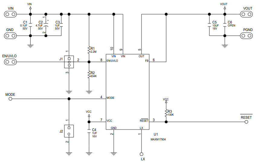 Maxim Integrated MAXM17904EVKIT# Reference Design 2