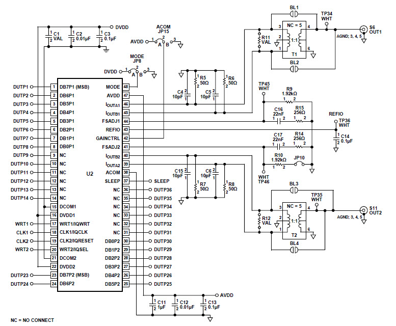 Analog Devices AD9709-EB Reference Design 3