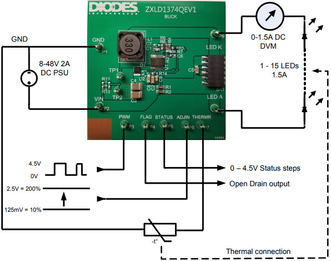 Diodes Incorporated ZXLD1374QEV1 Reference Design 2