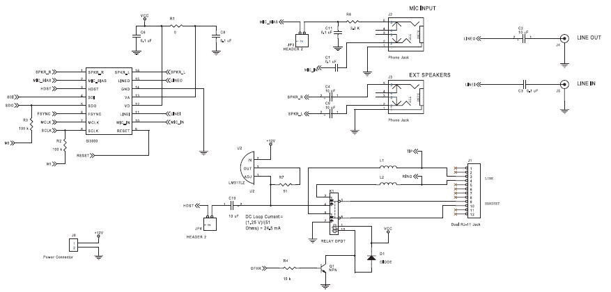 Silicon Labs Si3000SSI-EVB Reference Design 1