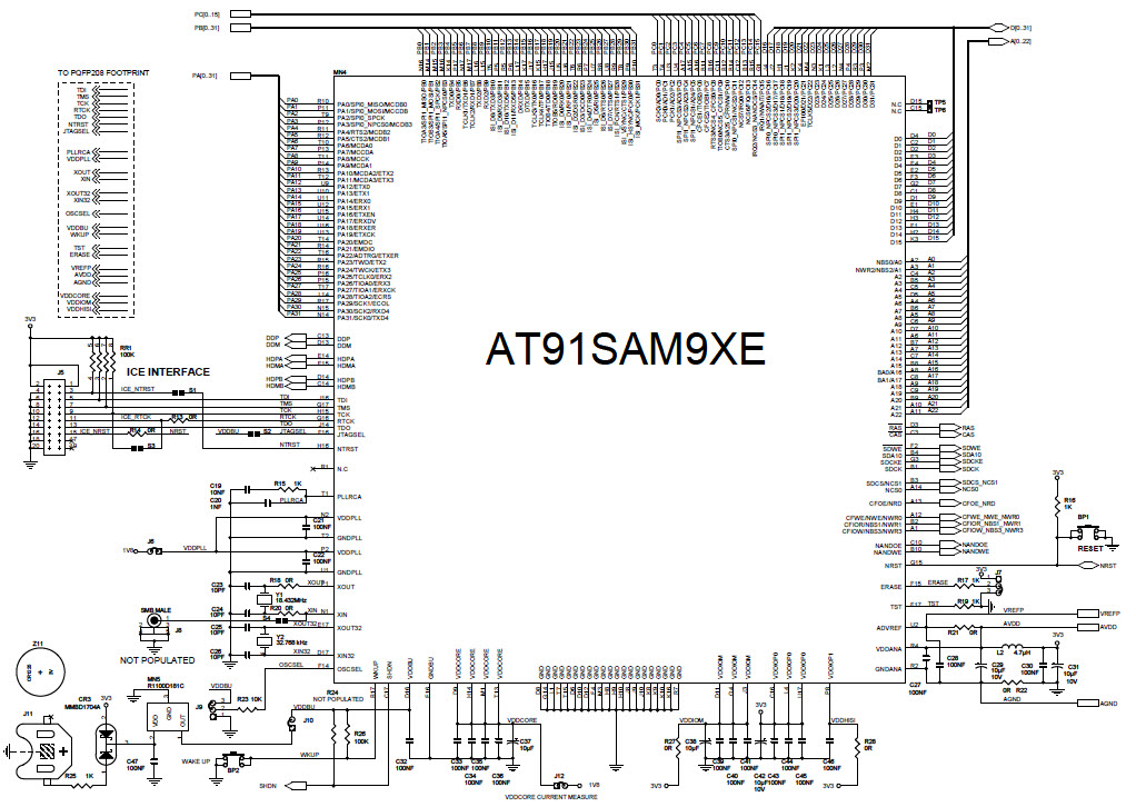 Microchip Technology AT91SAM9XE-EK Reference Design 4
