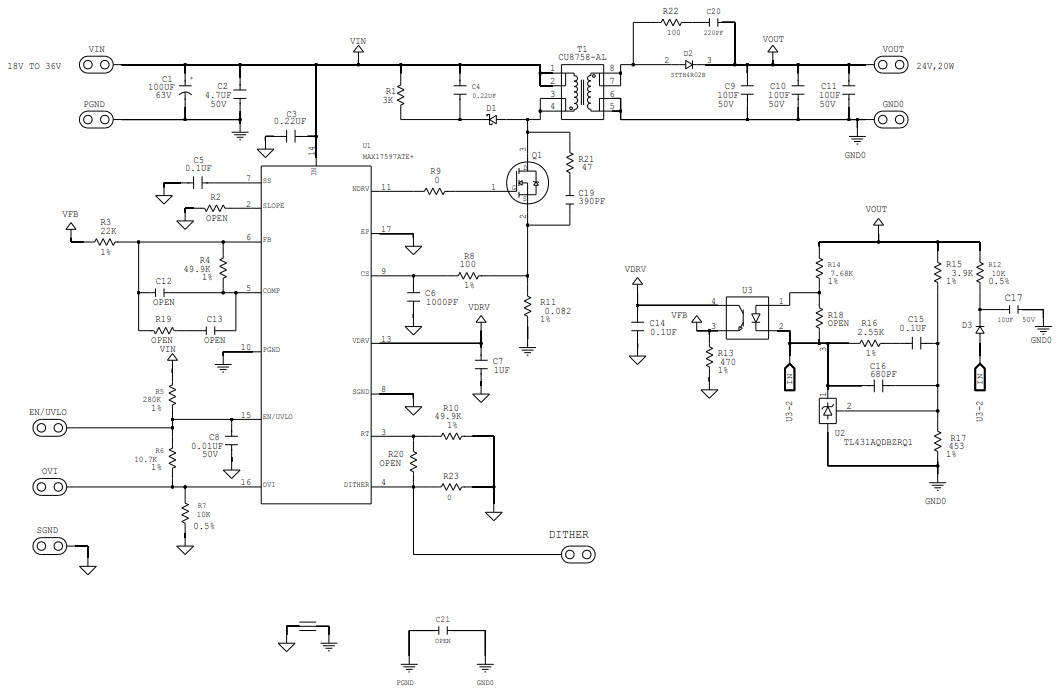 Maxim MAX17597FBEVKIT# Reference Design 1