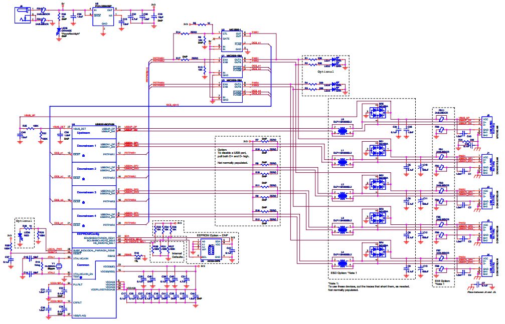 Microchip Technology EVB-USB2514BC Reference Design 4
