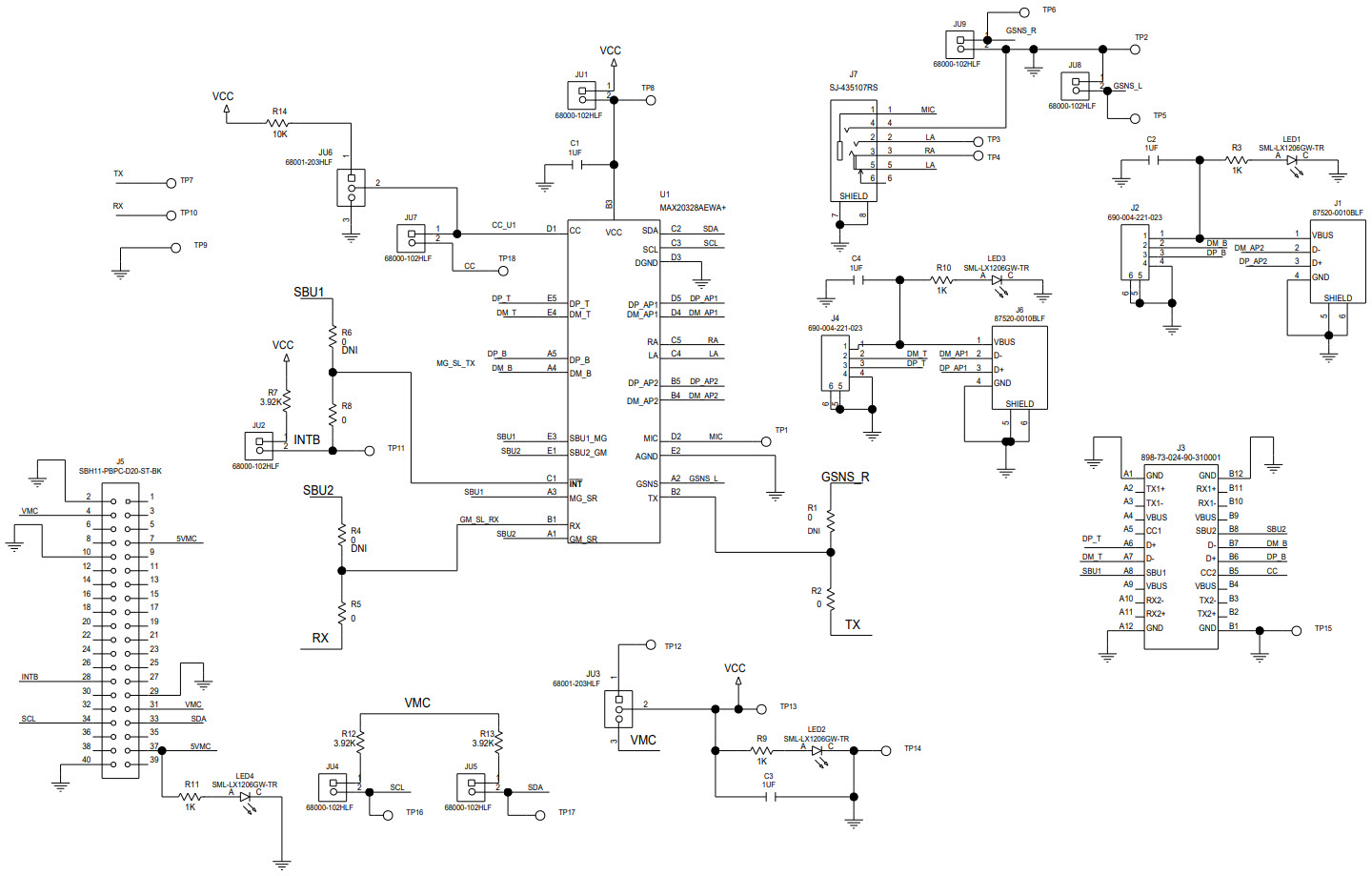 Maxim Integrated MAX20328AEVKIT# Reference Design 1