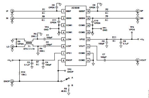 Analog Devices AD8349-EVAL Reference Design 1