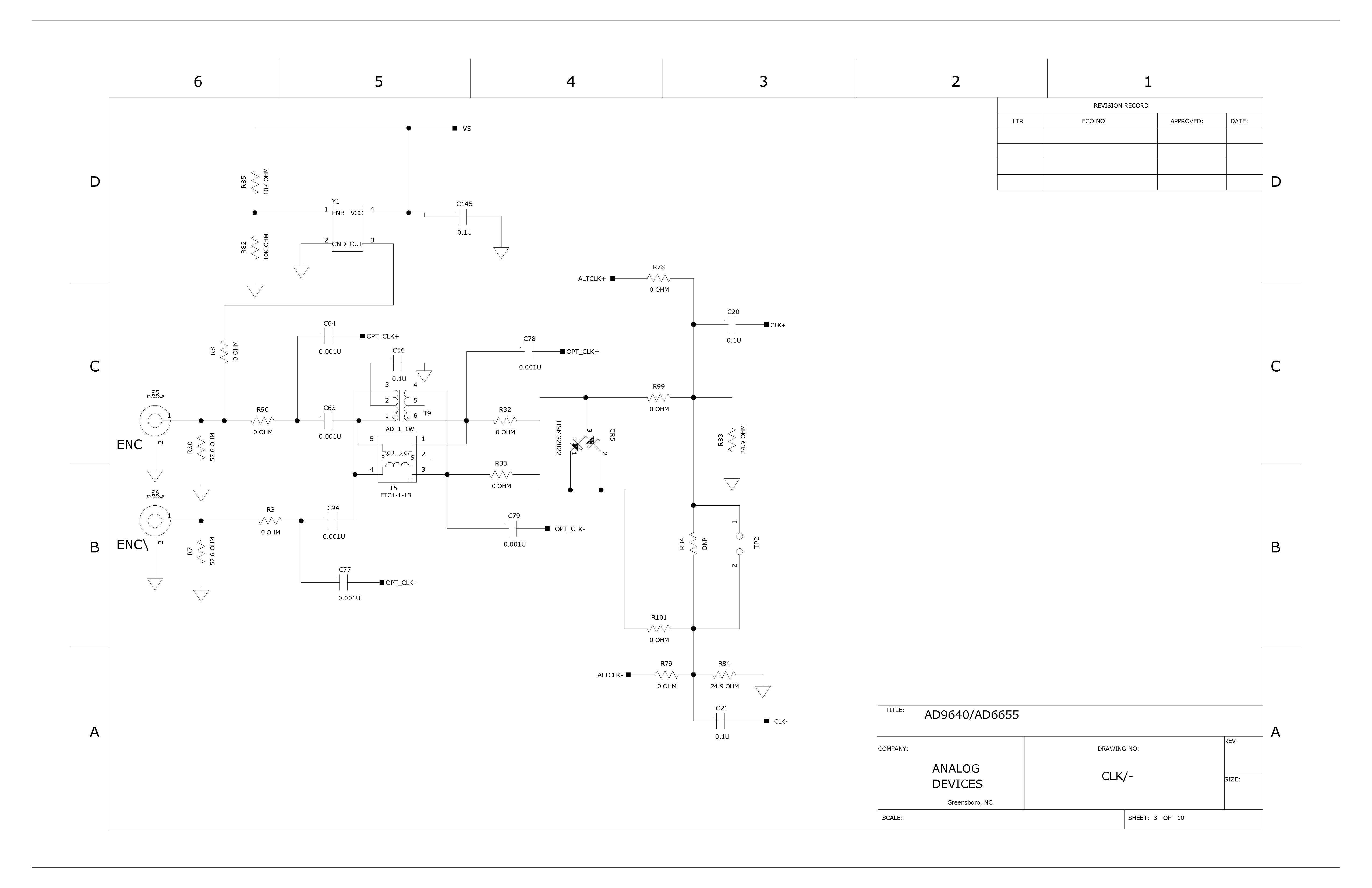 Analog Devices Inc. AD6655-150EBZ Reference Design 3
