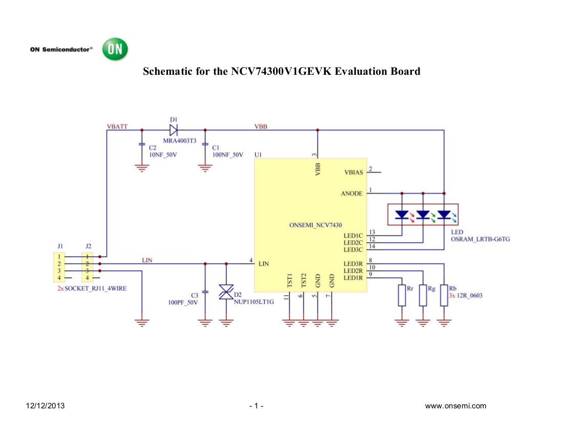 ON Semiconductor NCV74300V1GEVK Reference Design 4