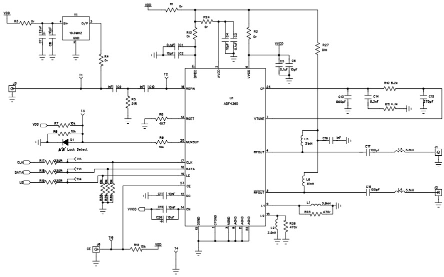 Analog Devices Inc. EV-ADF4360-0EB1Z Reference Design 4