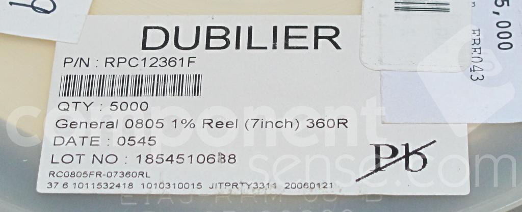 RPC12361FCornell Dubilier