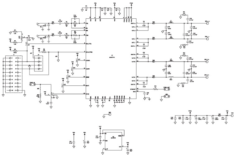 Maxim Integrated MAX9744EVKIT+ Reference Design 1