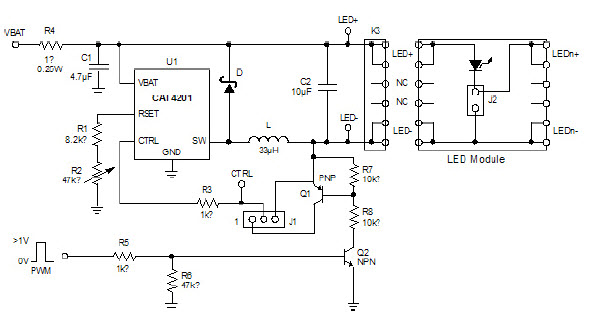 ON Semiconductor CAT4201AGEVB Reference Design 4