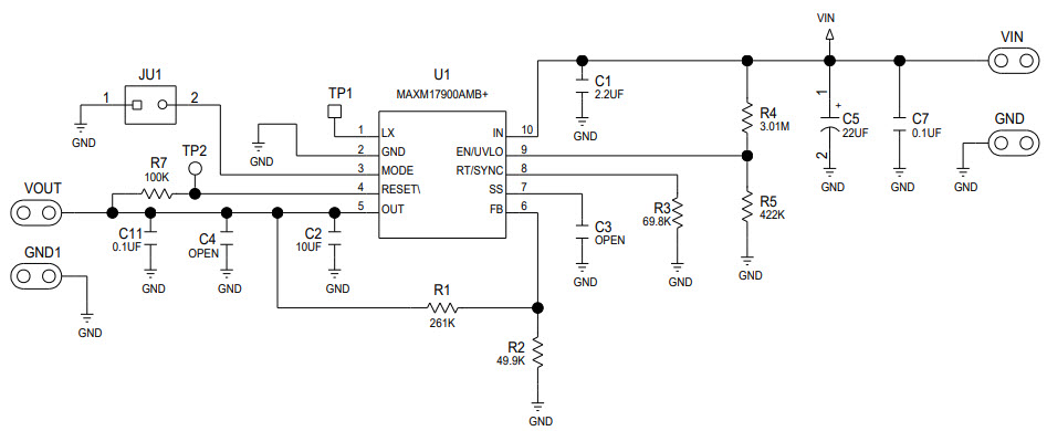 Maxim Integrated MAXM17900EVKIT# Reference Design 1