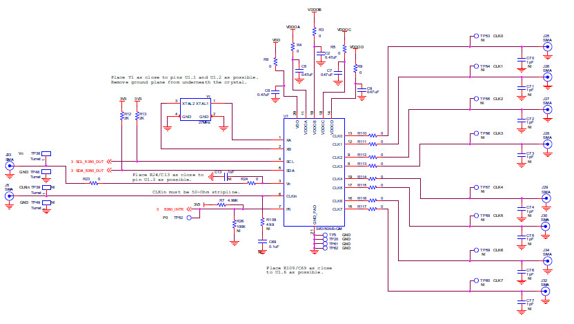 Silicon Labs Si535x-B20QFN-EVB Reference Design 5