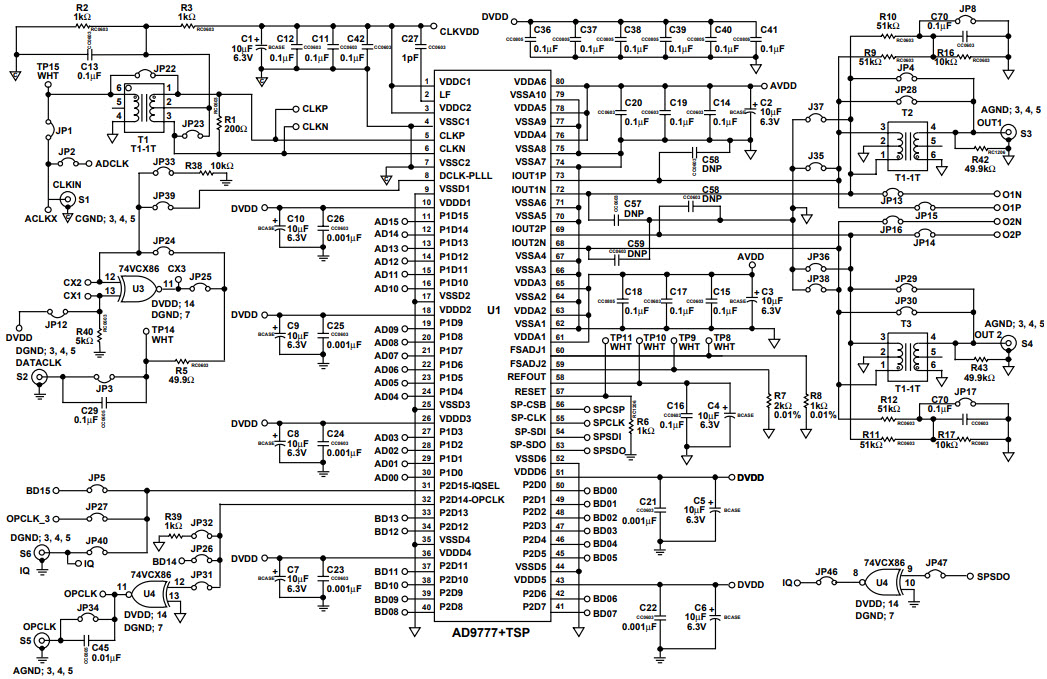 Analog Devices AD9777-EB Reference Design 4