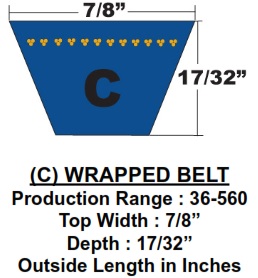 C95/06D&D Power Drive Belts