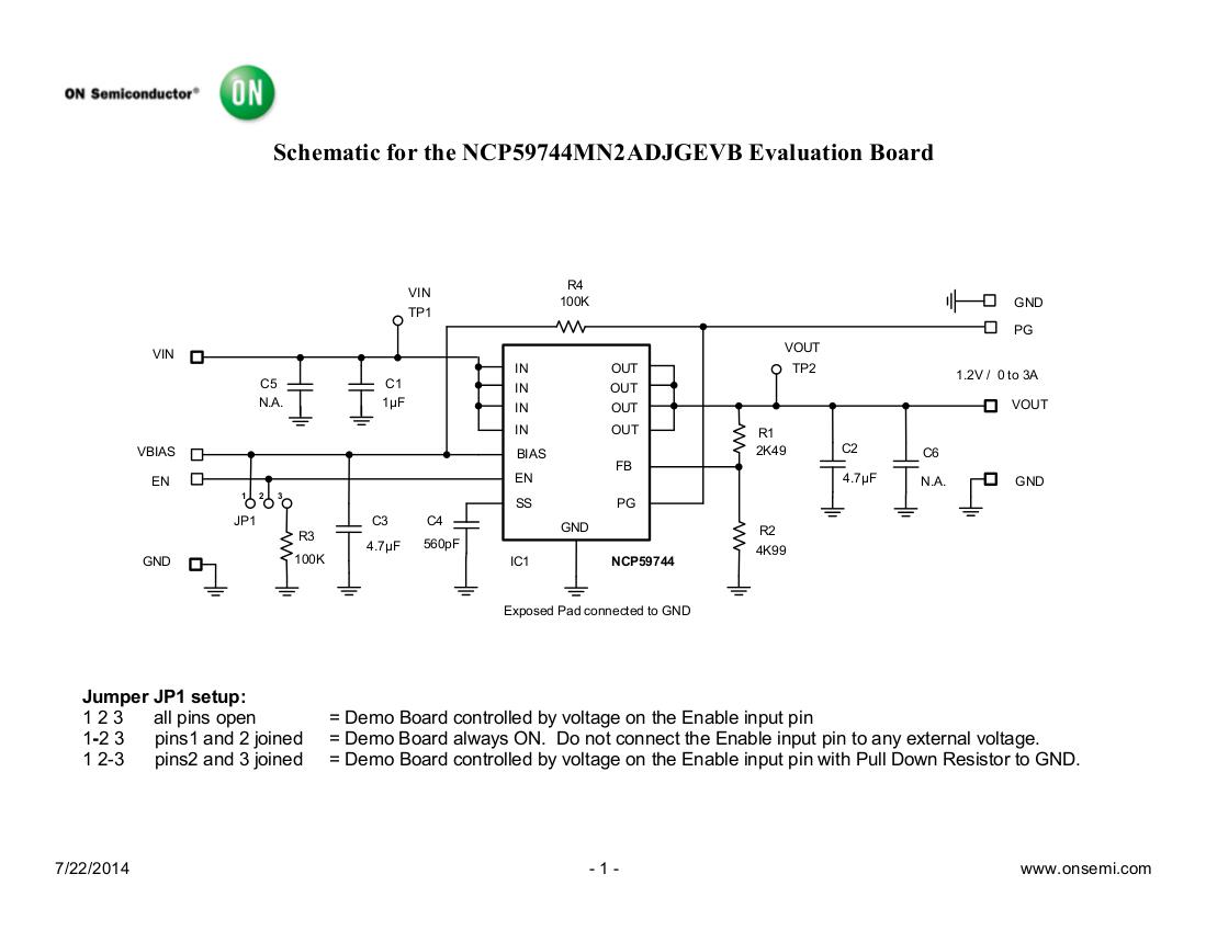 ON Semiconductor NCP59744MN2ADJGEVB Reference Design 2