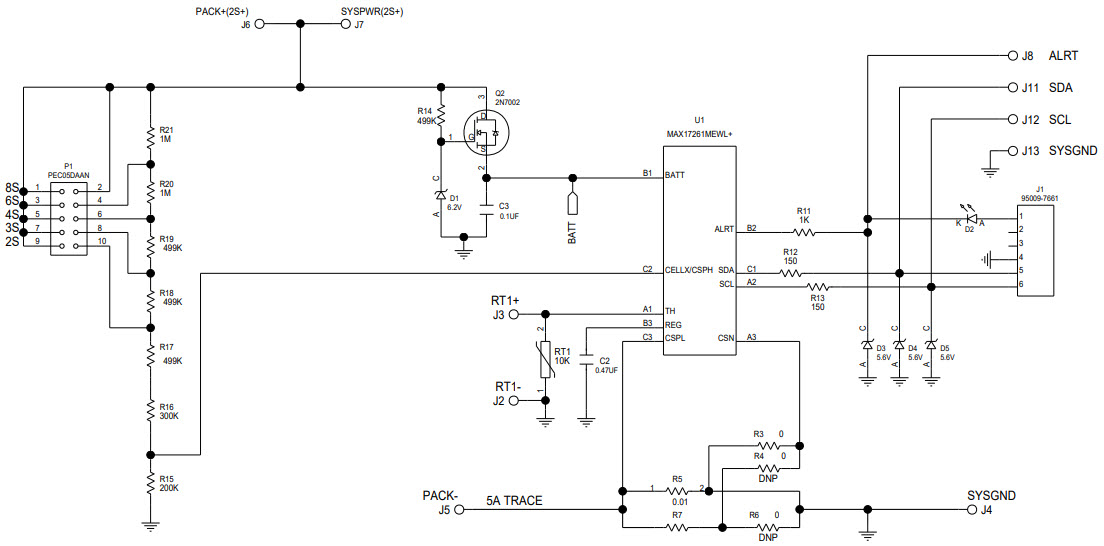Maxim Integrated MAX17261XEVKIT# Reference Design 2