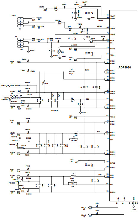 Analog Devices Inc. ADP5080CB-1EVALZ Reference Design 3
