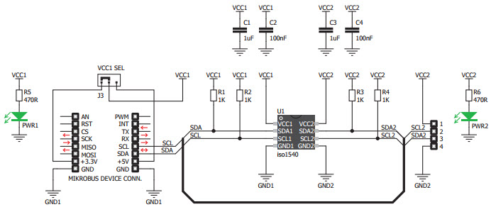 MikroElektronika I2CISOLATORCLICK Reference Design 3