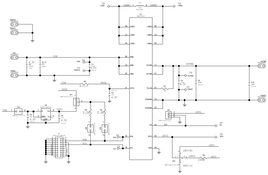 Maxim Integrated MAX77816EVKIT# Reference Design 4