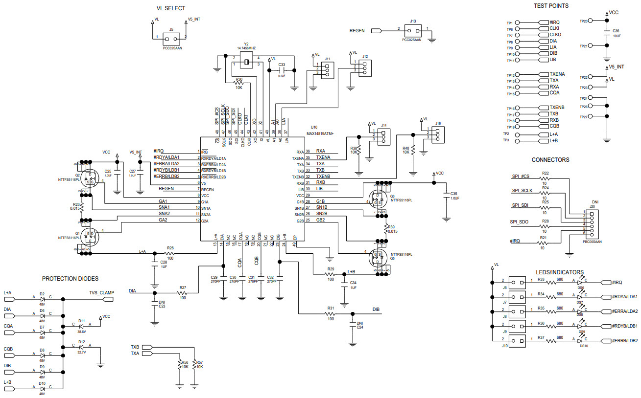 Maxim Integrated MAX14819EVKIT# Reference Design 5