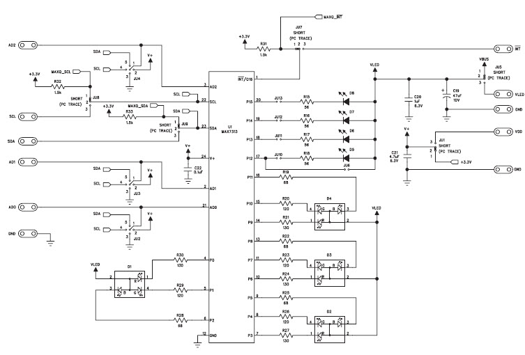 Maxim Integrated MAX7313EVKIT+ Reference Design 1