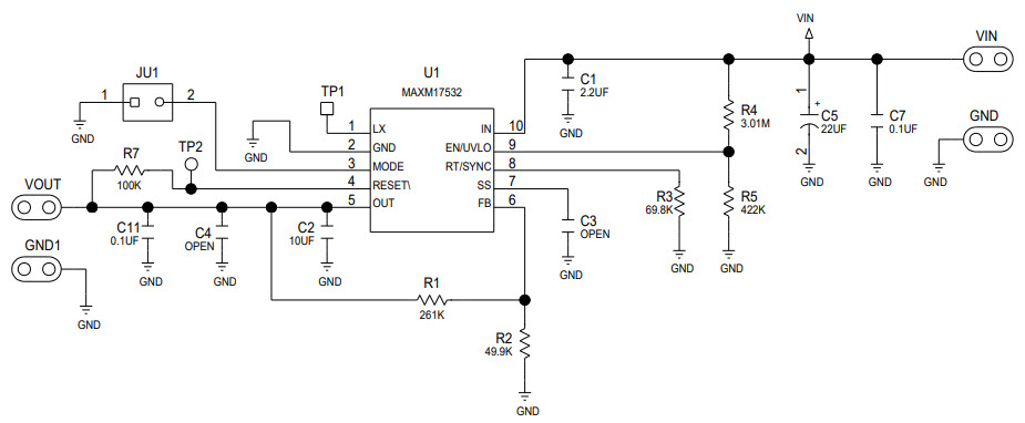 Maxim Integrated MAXM17532EVKIT# Reference Design 3
