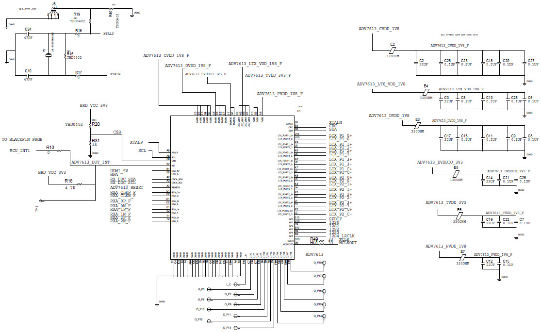 Analog Devices Inc. EVAL-ADV7613FEBZ Reference Design 13