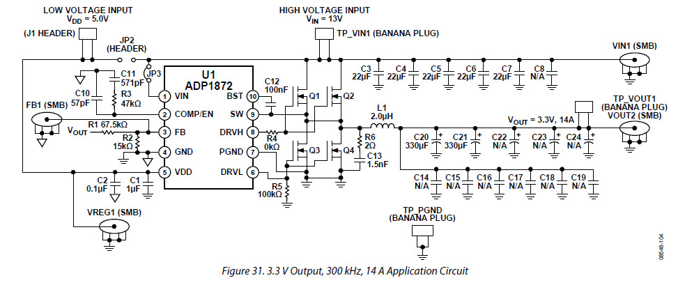 Analog Devices Inc. ADP1873-0.6-EVALZ Reference Design 2