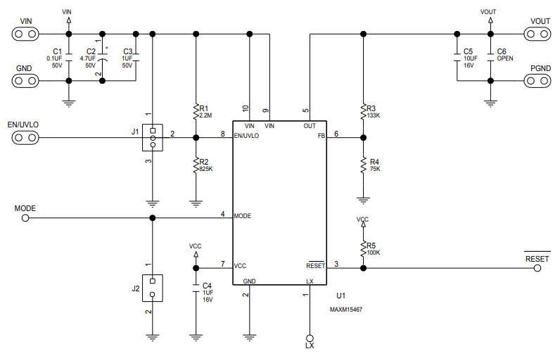 Maxim Integrated MAXM15467EVKIT# Reference Design 1